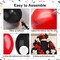 Red and Black Balloons,132pcs Red Black and White Balloons Garland Arch Kit (Red White & Black)